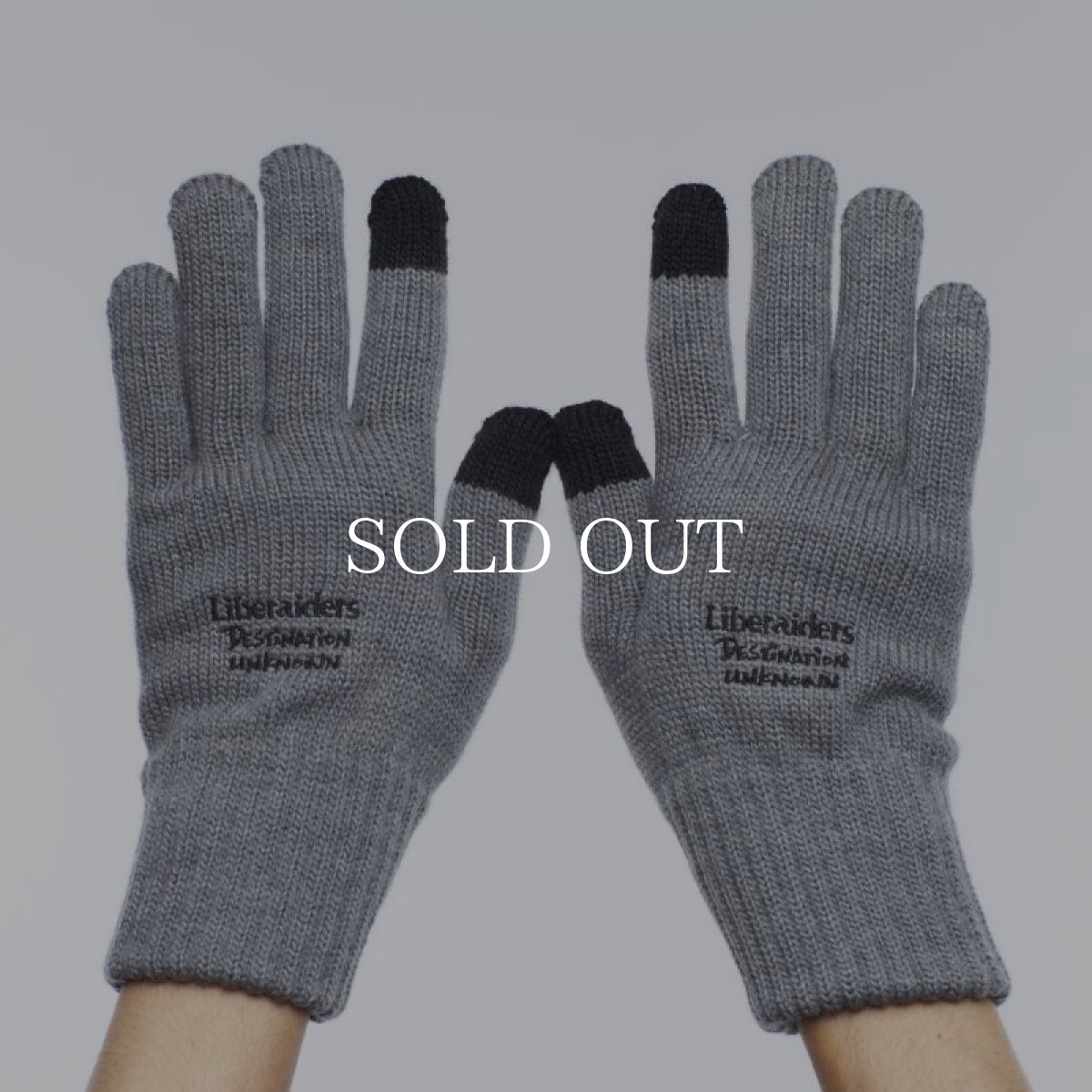 画像5: Liberaiders  LR E-TOUCH KNITTING GLOVE (GRAY) (5)