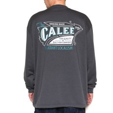 画像4: CALEE  AEROKNOT OLD SIGN BOARD L/S SW TEE ＜NATURALLY PAINT DESIGN＞ (CHARCOAL) (4)