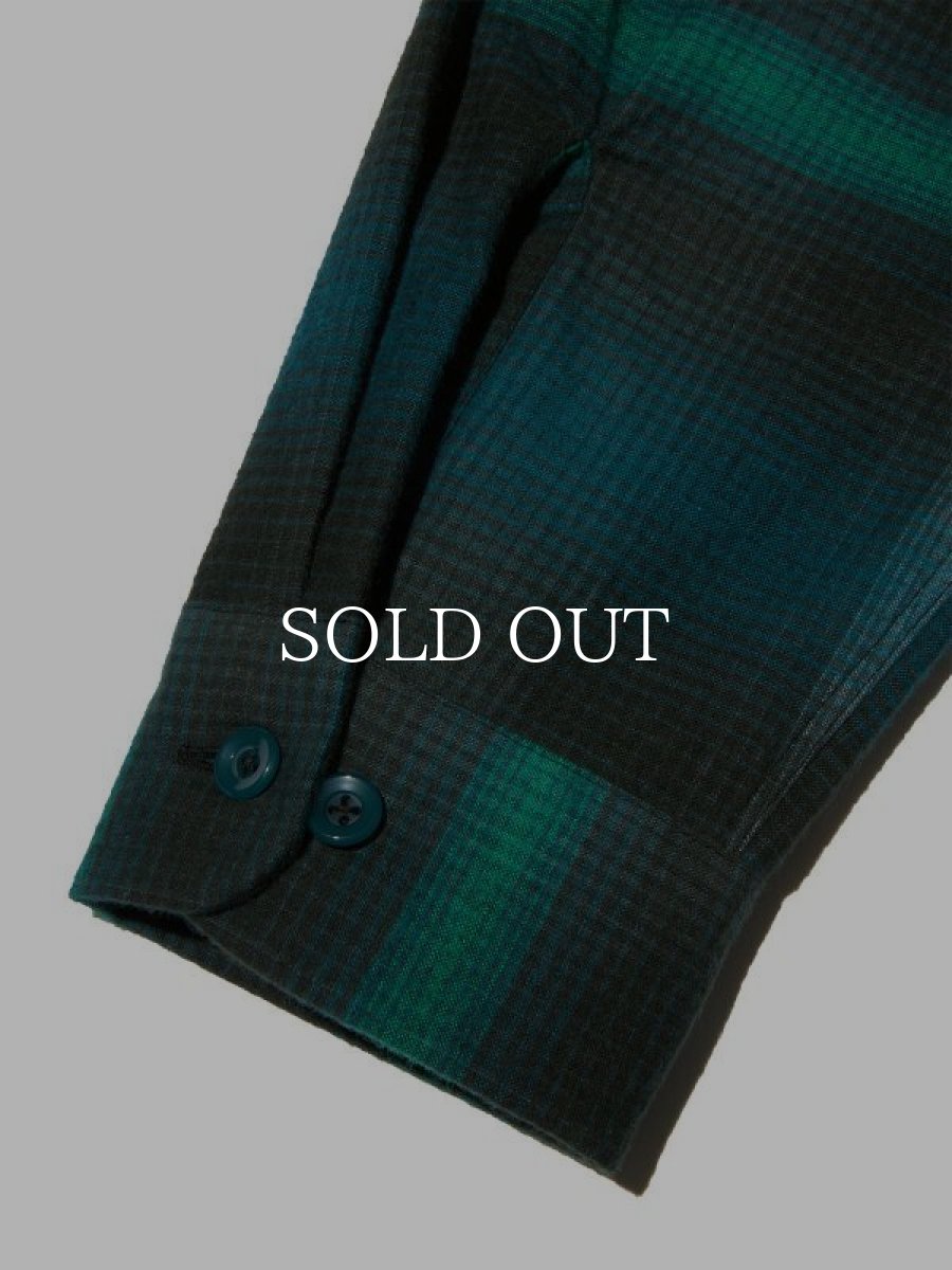 画像5: RADIALL  BOULEVARD - OPEN COLLARED SHIRT L/S (Bottle Green) (5)