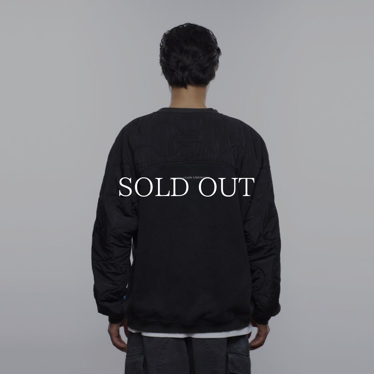 画像9: Liberaiders  COTTON FLEECE QUILTED CREWNECK II (BLACK) (9)