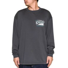 画像3: CALEE  AEROKNOT OLD SIGN BOARD L/S SW TEE ＜NATURALLY PAINT DESIGN＞ (CHARCOAL) (3)