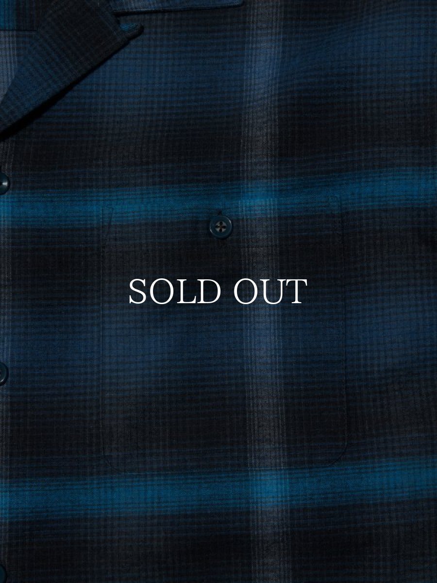 画像4: RADIALL  BOULEVARD - OPEN COLLARED SHIRT L/S (Navy) (4)