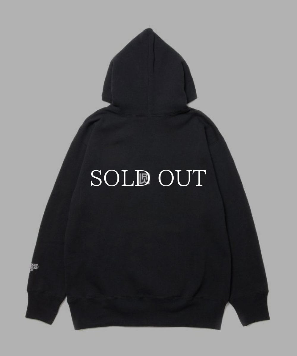 画像2: ROTTWEILER  RW SWEAT PARKA (BLACK) (2)