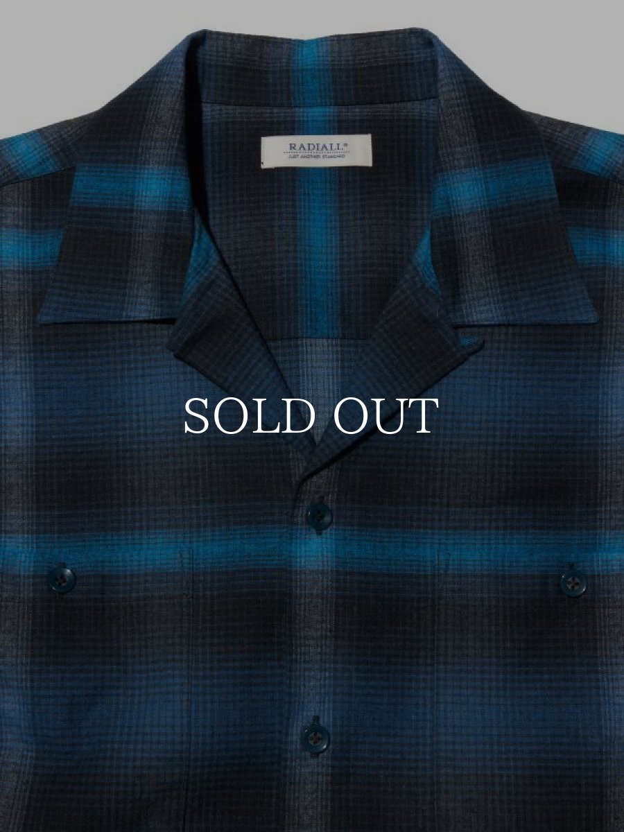 画像3: RADIALL  BOULEVARD - OPEN COLLARED SHIRT L/S (Navy) (3)