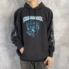 画像6: CHALLENGER  THUNDER WOLF HOODIE (BLACK) (6)