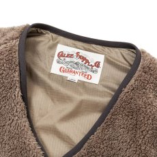 画像3: CALEE  NYLON RIP FLEECE WAIST COAT (ASH BROWN) (3)