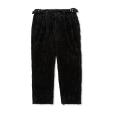 画像1: CALEE  JUMBO CORDUROY ADJUSTER SLACKS (BLACK) (1)