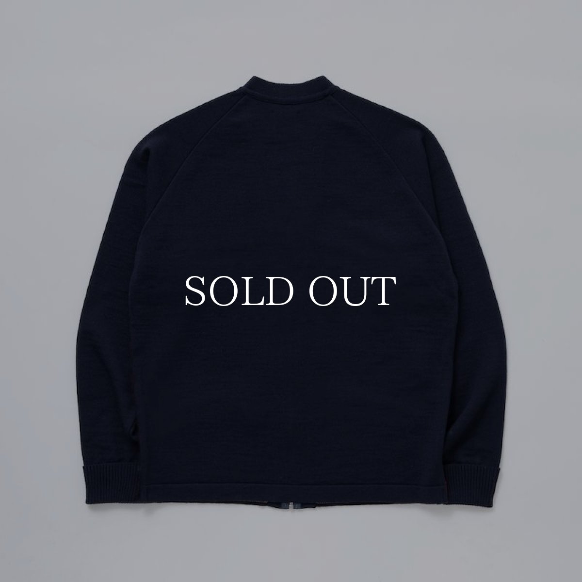 画像2: RATS  ARGYLE ZIP CARDIGAN (NAVY) (2)