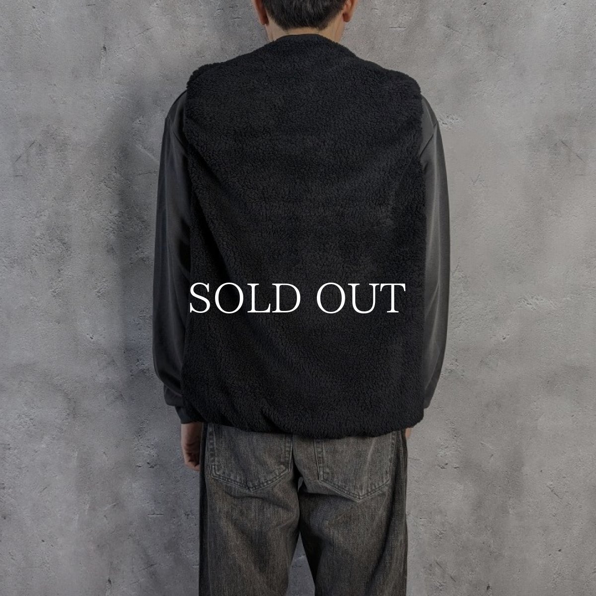 画像8: CALEE  NYLON RIP FLEECE WAIST COAT (ASH BROWN) (8)