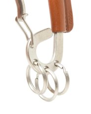 画像3: hobo  CARABINER KEY RING with COW LEATHER (CAMEL) (3)