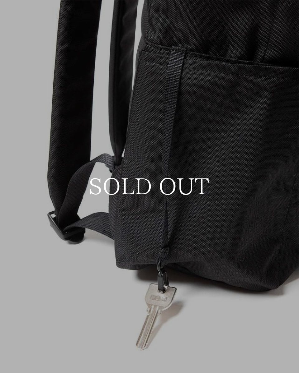 画像3: hobo  EVERYDAY BACKPACK NYLON OXFORD with COW LEATHER (BLACK) (3)