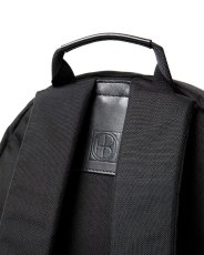 画像2: hobo  EVERYDAY BACKPACK NYLON OXFORD with COW LEATHER (BLACK) (2)