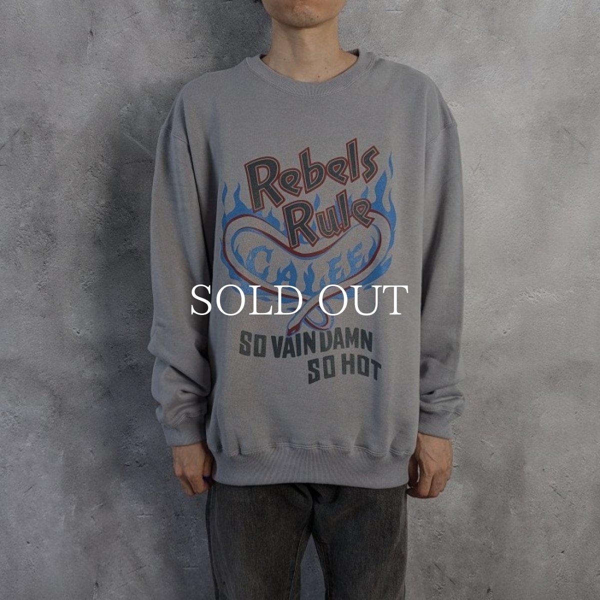 画像3: CALEE  "REBELS RULE" CREW NECK SW ＜NATURALLY PAINT DESIGN＞ (BLACK) (3)