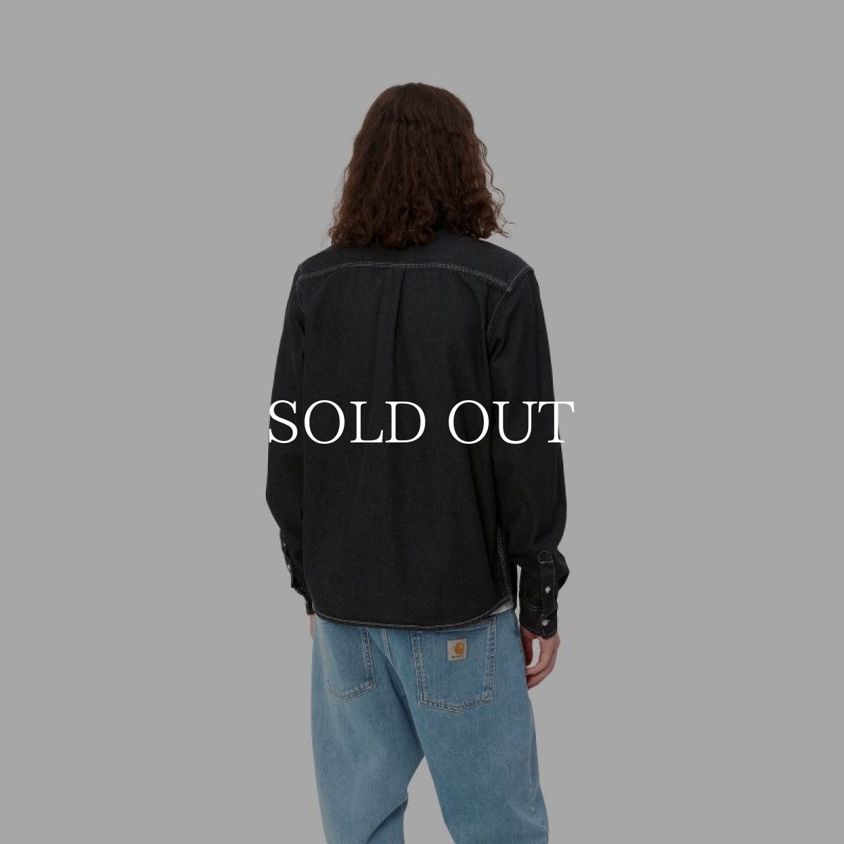 画像4: CARHARTT WIP  L/S WELDON SHIRT (Black stone washed) (4)