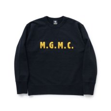 画像1: RATS  LETTERD CREW NECK SWEAT (BLACK) (1)