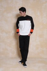 画像6: RATS  CROSS CUT CREW NECK SWEAT (BLACK) (6)