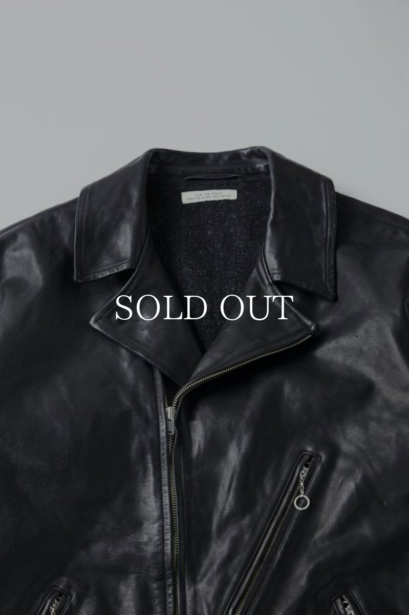 画像3: OLD JOE   PATINA HORSE-HIDE PERFECTO JACKET (PATINA BLACK) (3)