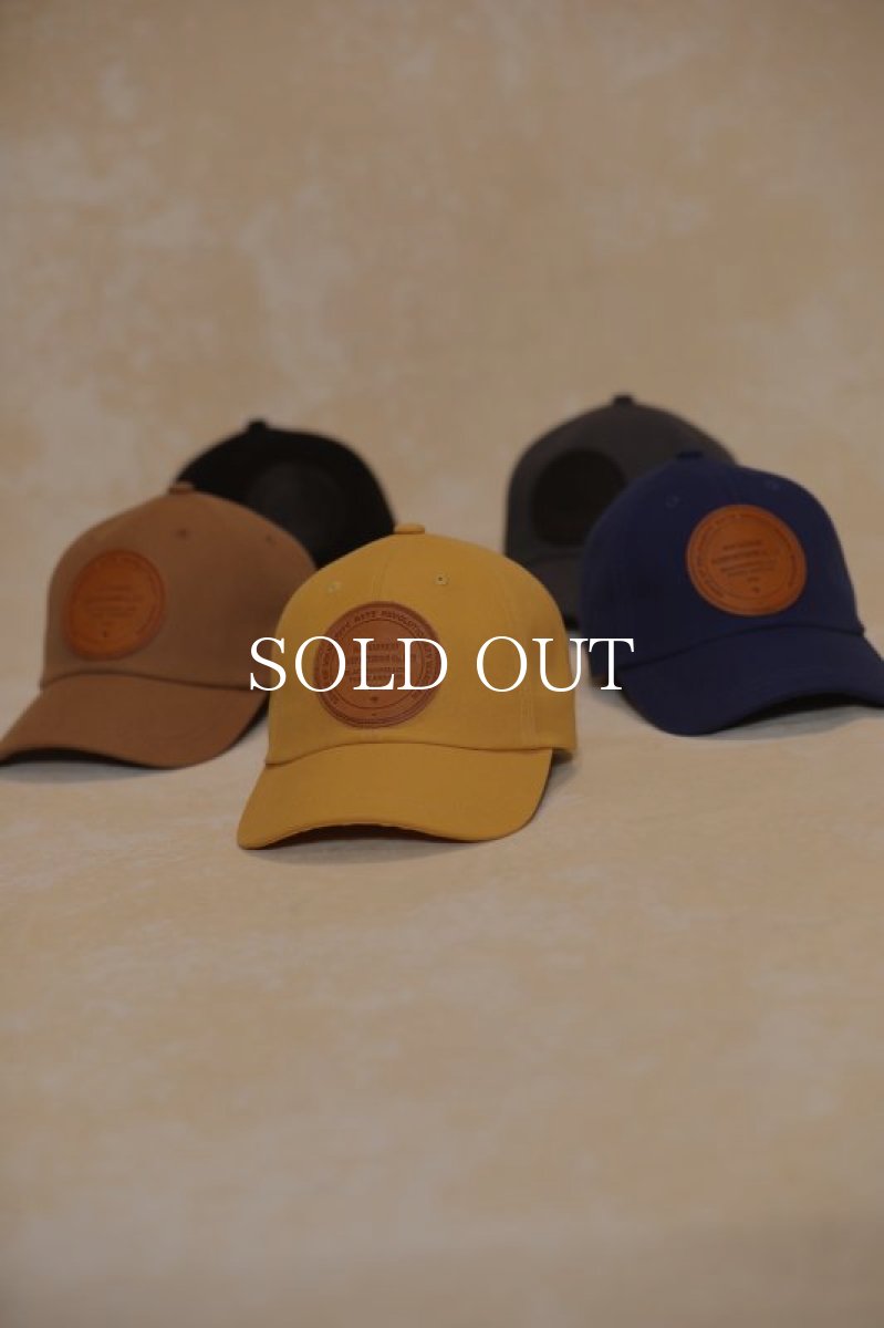 画像2: RATS  CANVAS LEATHER PATCH CAP (MUSTARD) (2)