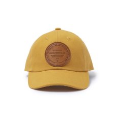 画像1: RATS  CANVAS LEATHER PATCH CAP (MUSTARD) (1)