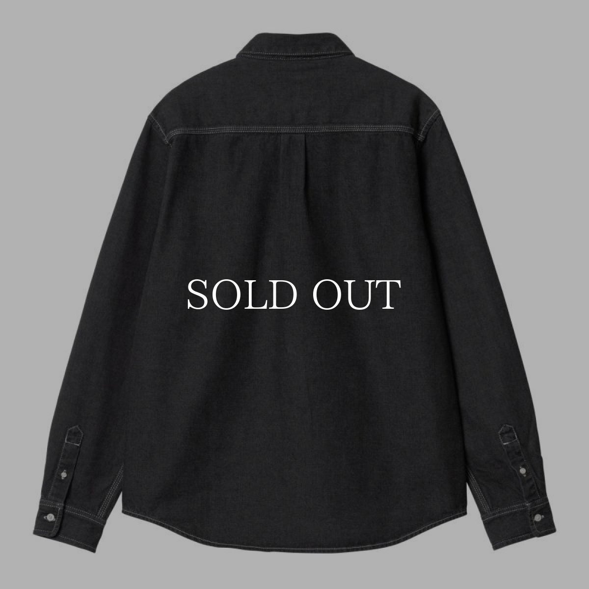 画像2: CARHARTT WIP  L/S WELDON SHIRT (Black stone washed) (2)