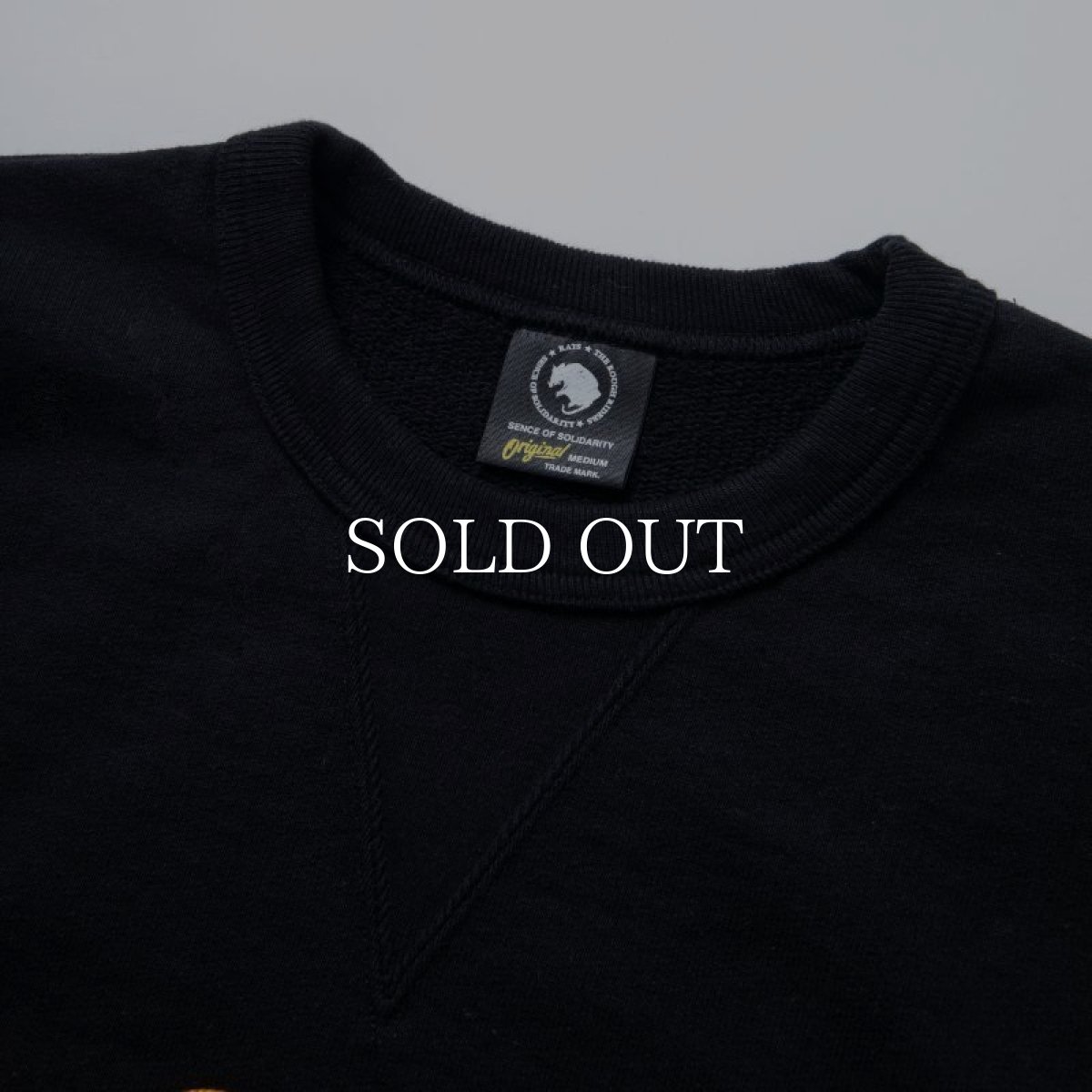 画像3: RATS  LETTERD CREW NECK SWEAT (BLACK) (3)