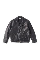 画像1: OLD JOE   PATINA HORSE-HIDE PERFECTO JACKET (PATINA BLACK) (1)