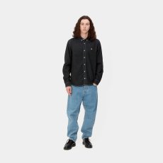 画像5: CARHARTT WIP  L/S WELDON SHIRT (Black stone washed) (5)