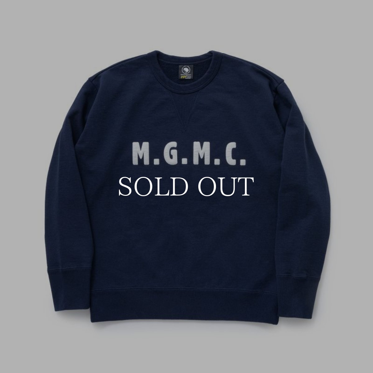 画像1: RATS  LETTERD CREW NECK SWEAT (NAVY) (1)