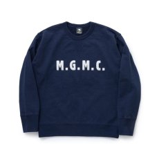 画像1: RATS  LETTERD CREW NECK SWEAT (NAVY) (1)