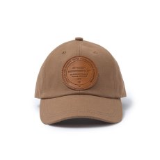 画像1: RATS  CANVAS LEATHER PATCH CAP (BROWN) (1)