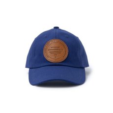 画像1: RATS  CANVAS LEATHER PATCH CAP (BLUE) (1)