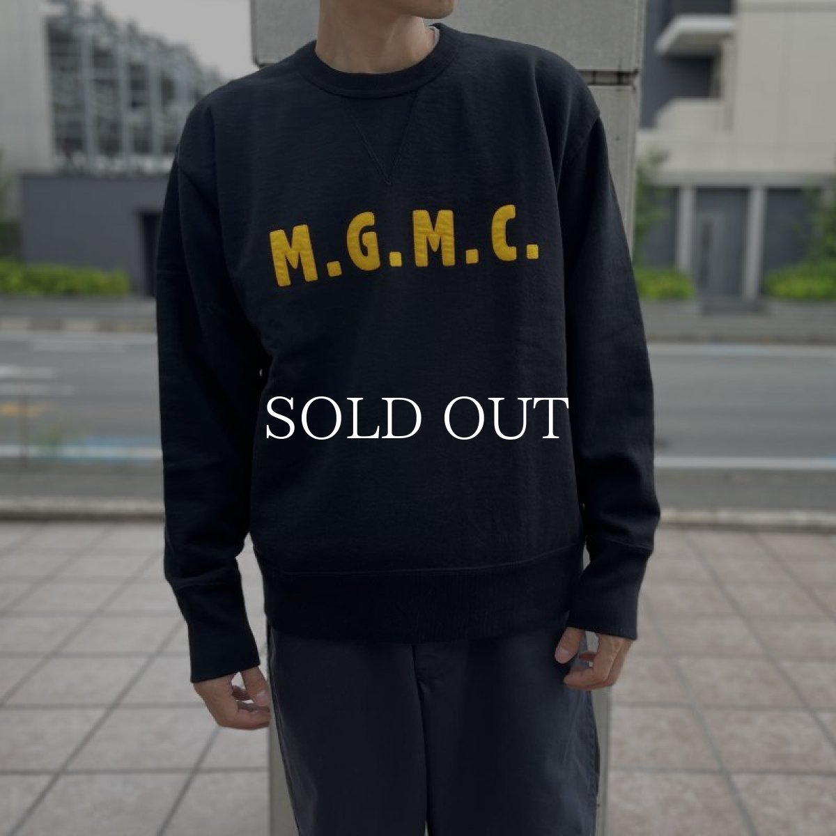 画像7: RATS  LETTERD CREW NECK SWEAT (BLACK) (7)