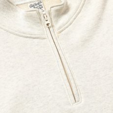 画像4: CALEE  EMBROIDERY STAND COLLAR HALF ZIP SW (IVORY) (4)