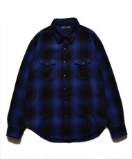 画像1: MINEDENIM  Ombre Check Flannel RF Western SH (BPT) (1)