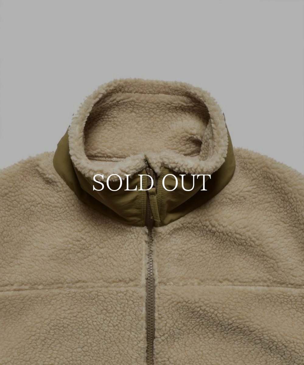 画像3: MINEDENIM  Military Boa Blouson (BEI) (3)