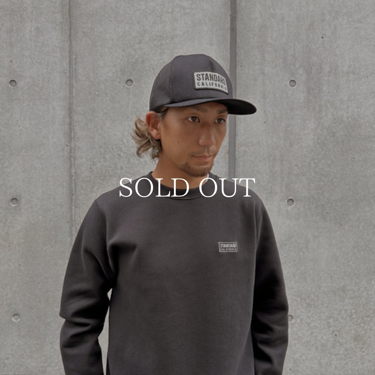 画像2: STANDARD CALIFORNIA  SD Box Logo Patch Mesh Cap (Black) (2)