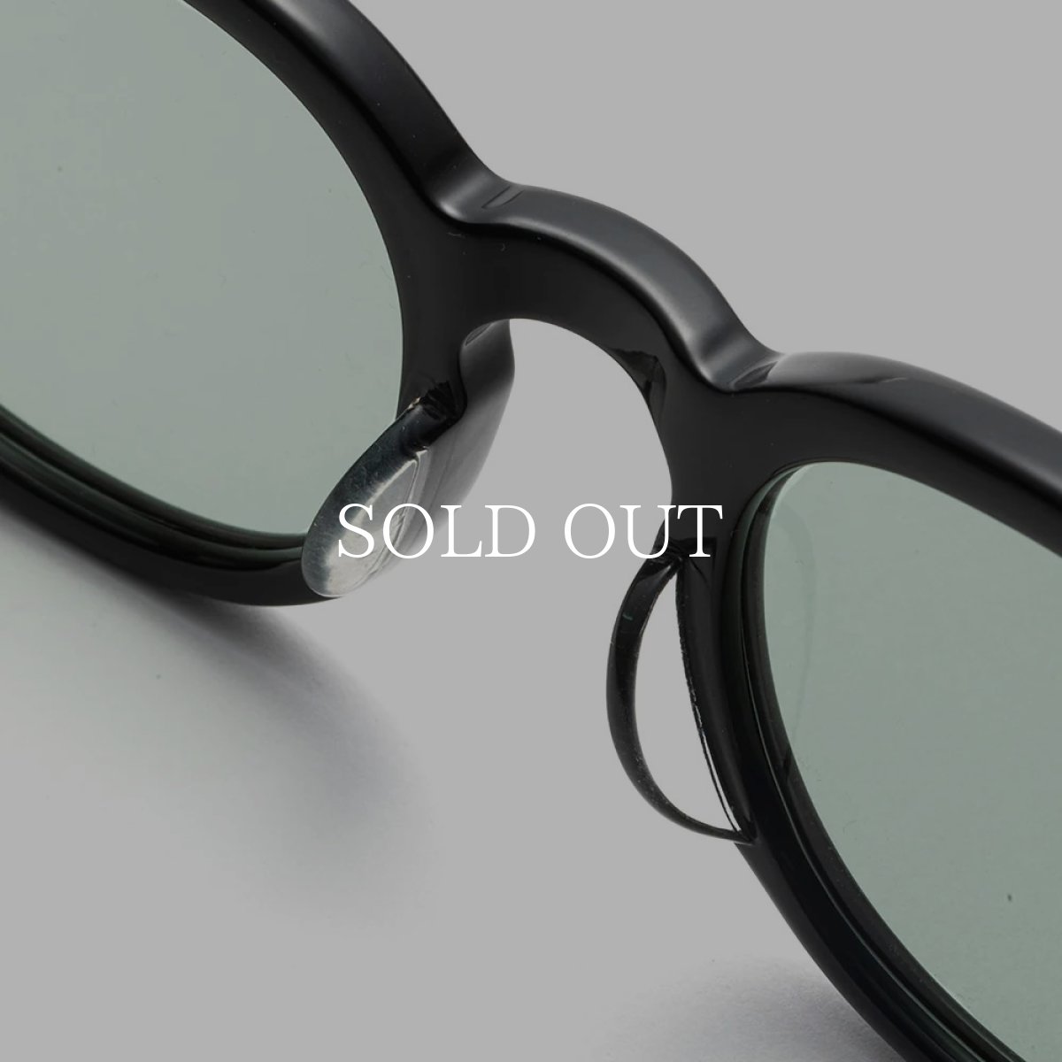 画像5: CALEE  B/W TYPE GLASSES (BLACK / GREEN) (5)