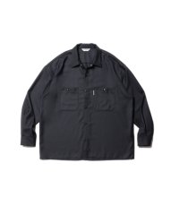 画像1: COOTIE   T/W Gabardine Work L/S Shirt (Black) (1)
