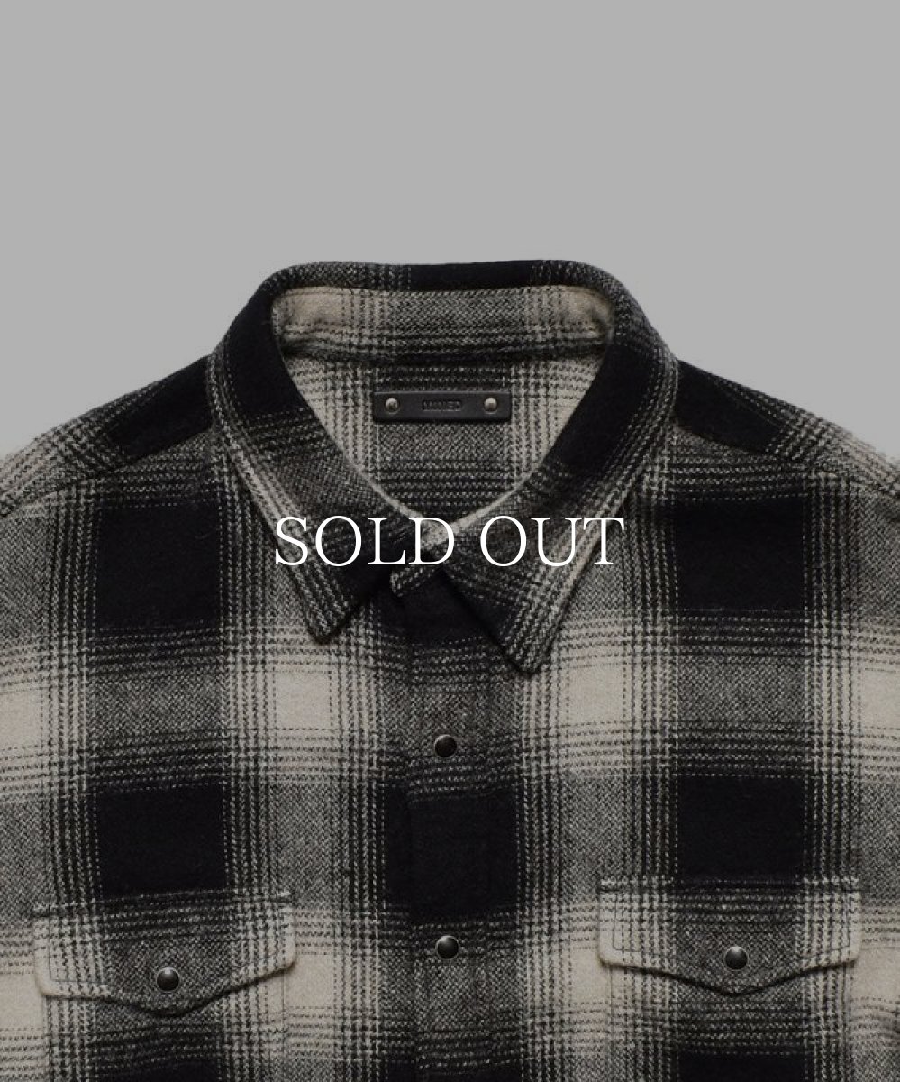 画像3: MINEDENIM  Ombre Check Flannel RF Western SH (BLT) (3)