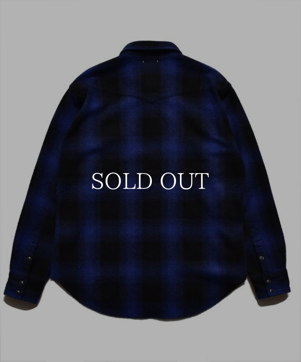 画像2: MINEDENIM  Ombre Check Flannel RF Western SH (BPT) (2)