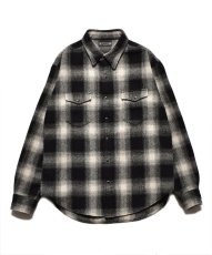 画像1: MINEDENIM  Ombre Check Flannel RF Western SH (BLT) (1)