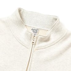 画像2: CALEE  EMBROIDERY STAND COLLAR HALF ZIP SW (IVORY) (2)