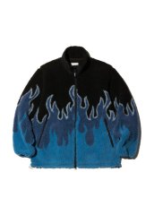 画像1: RADIALL  FLAMES - ZIP UP BLOUSON (Black) (1)