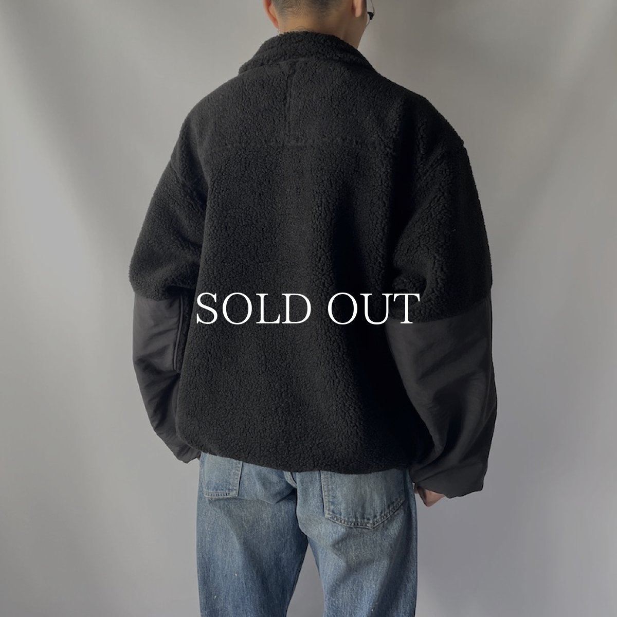 画像10: MINEDENIM  Military Boa Blouson (BEI) (10)