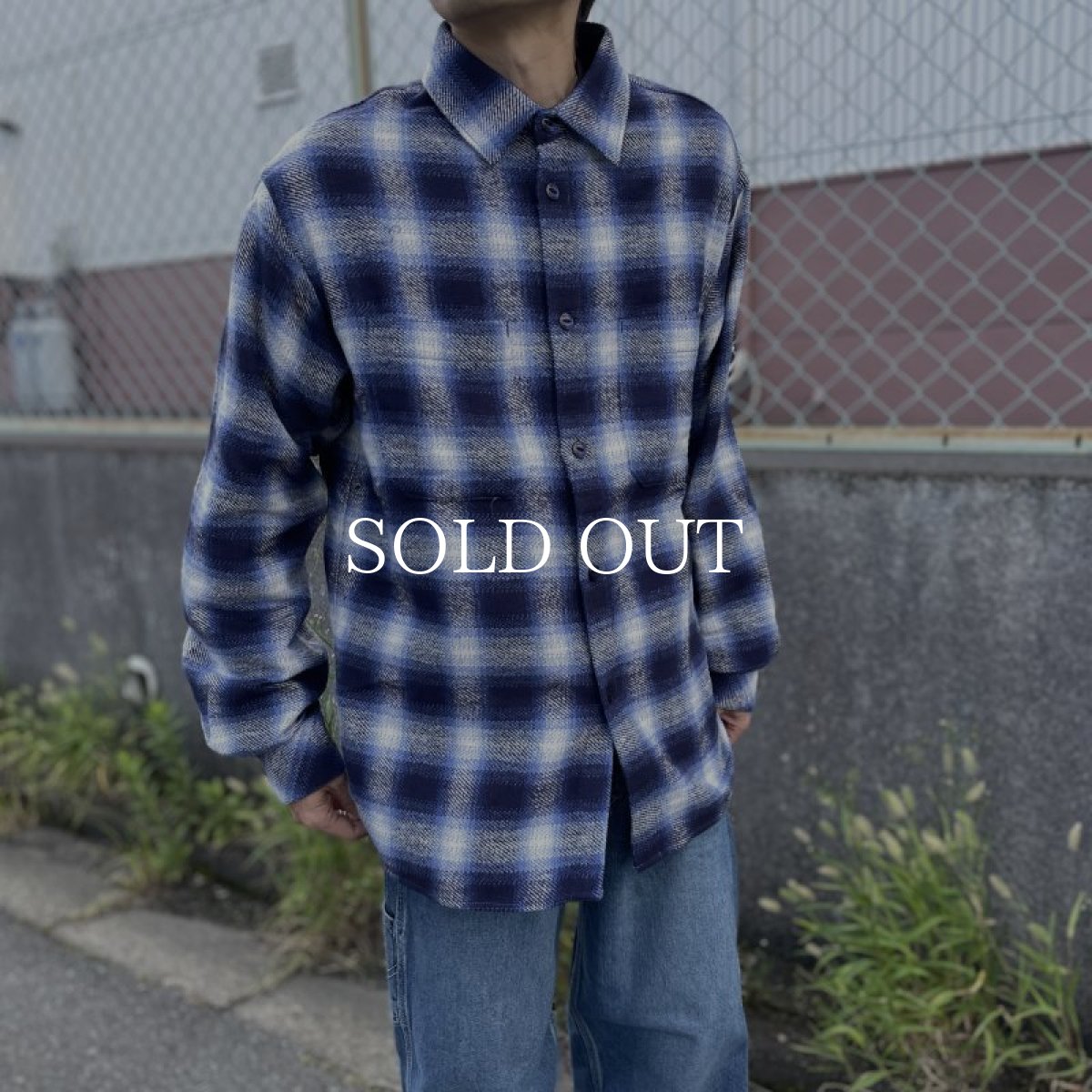 画像6: CHALLENGER  L/S CHECK WORK SHRIT (GRAY) (6)
