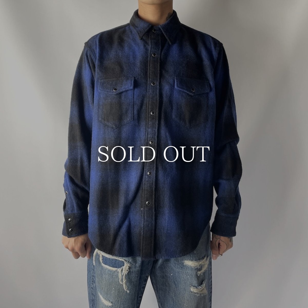 画像6: MINEDENIM  Ombre Check Flannel RF Western SH (BPT) (6)