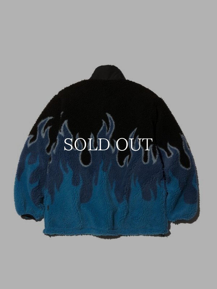 画像2: RADIALL  FLAMES - ZIP UP BLOUSON (Black) (2)