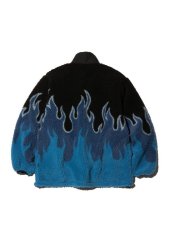 画像2: RADIALL  FLAMES - ZIP UP BLOUSON (Black) (2)