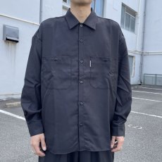 画像2: COOTIE   T/W Gabardine Work L/S Shirt (Black) (2)