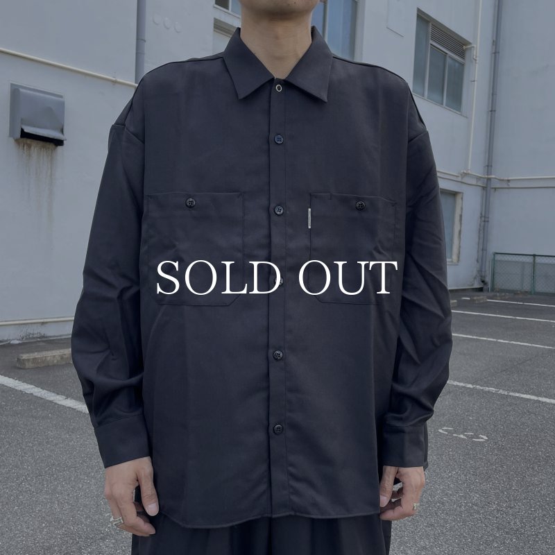 COOTIE PRODUCTIONS T/W Gabardine Work L/S Shirt (Black) CTE-23A401